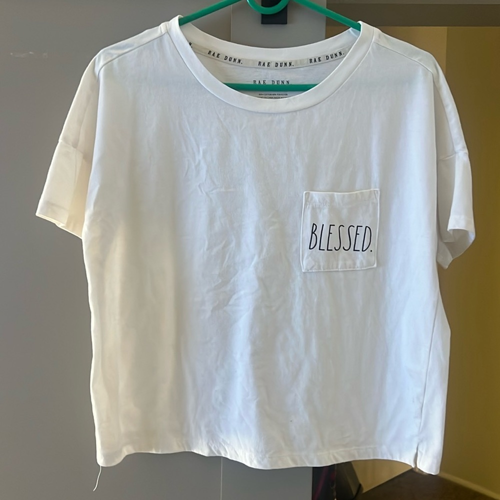 Rae Dunn XS Blessed T-Shirt